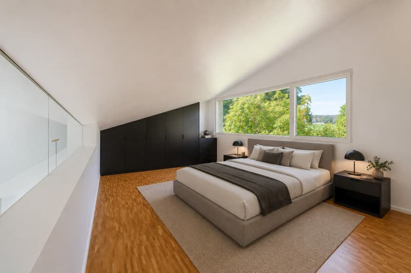 Architect's individual villa with pool in Mont-sur-Lausanne (5)