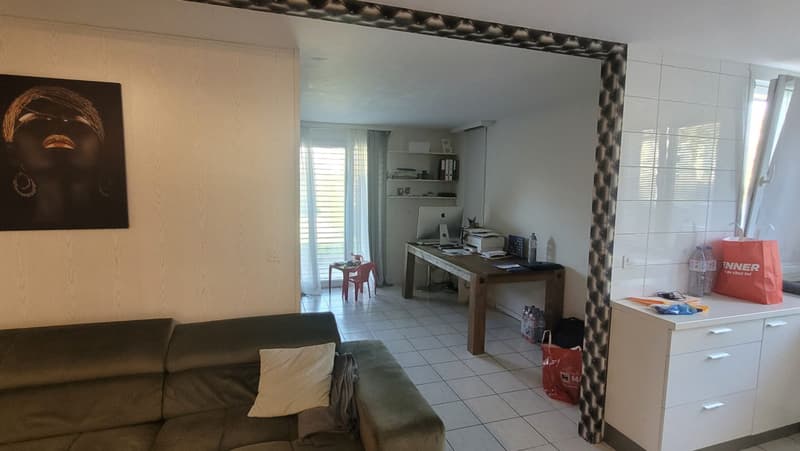 YVERDON-LES-BAINS (QUARTIER FONTENAY) - 2.5 PIÈCES LOUÉ AVEC JARDIN ET TERRASSE (1)