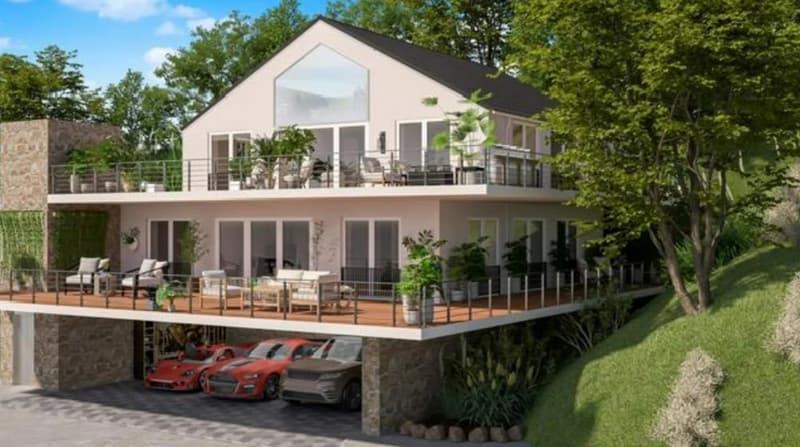 PROCHE YVERDON, BEL APPARTEMENT-TERRASSE AVEC VUE PLONGEANTE SUR LE LAC ! (1)