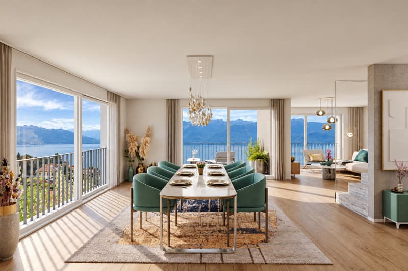 Chexbres - 4,5 pièces neuf avec terrasse et vue sur le Léman (4)