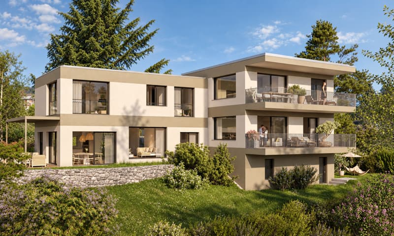 TOUR-DE-PEILZ | 107 m² au 1er étage avec terrasse & jardin (2)
