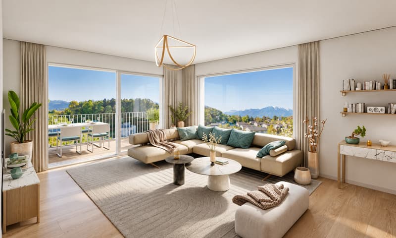 TOUR-DE-PEILZ | 107 m² au 1er étage avec terrasse & jardin (3)