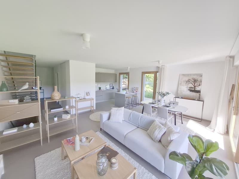 Une visite s'impose ! Dernier lot disponible ! Duplex neuf dans une oasis de verdure à deux pas du M2 (4)