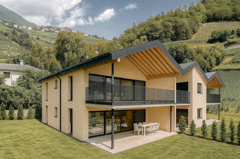 2.5 rooms with terrace and private garden facing south (Vuisse, Savièse) (1)