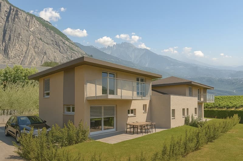 Villas jumelées 4.5 pièces en bordure de zone constructible – St-Pierre-de-Clages (1)