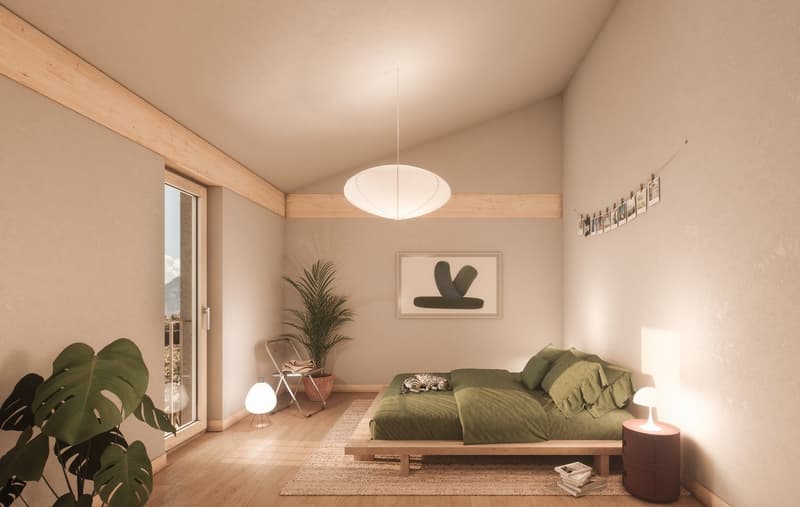 2.5 pièces avec terrasse et jardin privatif orientation plein sud (Vuisse, Savièse) (3)