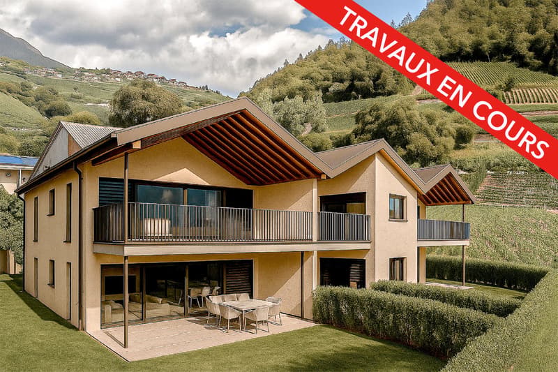 2.5 pièces avec terrasse et jardin privatif – orientation plein sud (Vuisse, Savièse) (1)