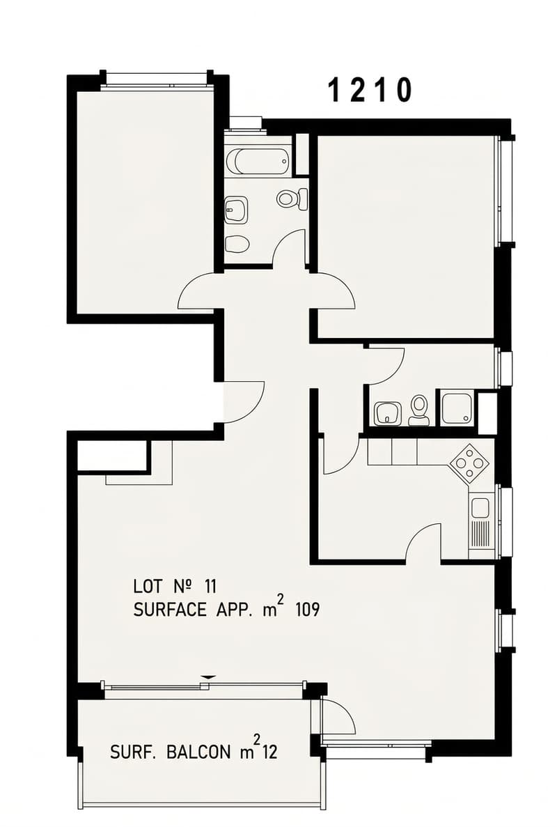 Attique exclusif avec terrasse plein sud (12)
