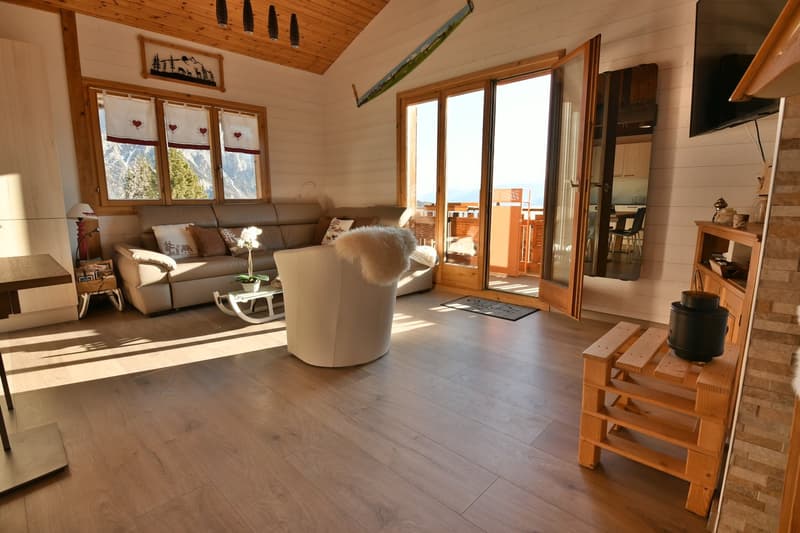 Magnificent 6.5-room duplex renovated, very well located in Mayens-de-Chamoson - Ovronnaz/VS (1)