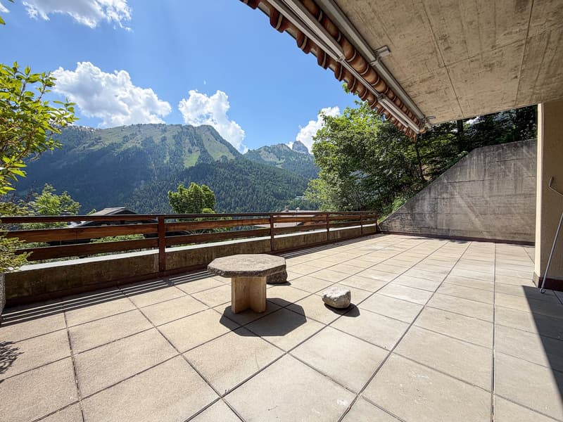 Apartment 2.5 rooms renovated with large south and west terrace in Ovronnaz/VS (11)