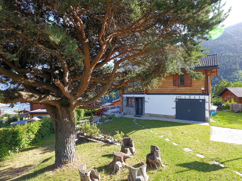 Chalet magnifiquement rénové sur une très belle parcelle plate à Ovronnaz/VS (20)