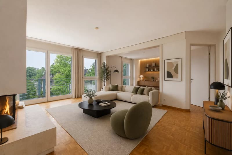 Schönes 3.5-Zimmer-Apartment im letzten Stock - Nahe dem See (10)