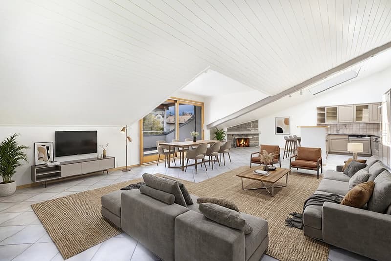 Large and charming 3.5-room apartment on the top floor (1)