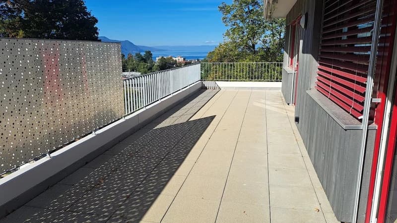 Bel appartement de 4 pièces avec grande terrasse et vue dégagée. (8)