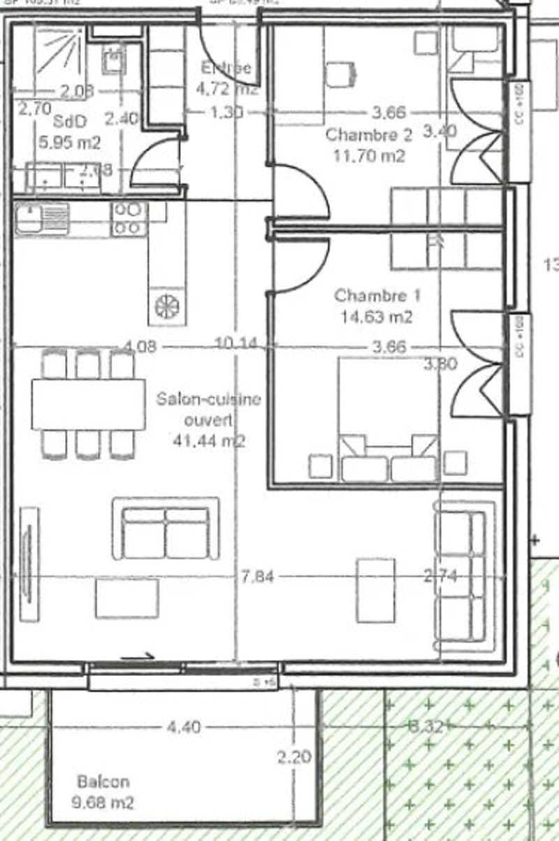Nouvelle construction proposant des appartements de 3,5 pièces. (2)