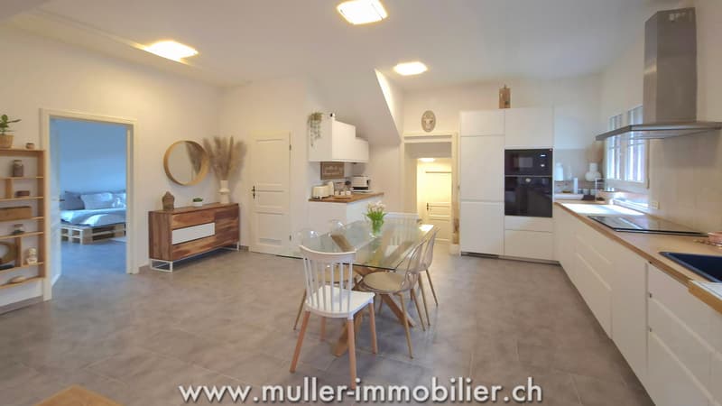 Appartement rénové avec jardin dans un ancien moulin, à Carrouge VD (2)
