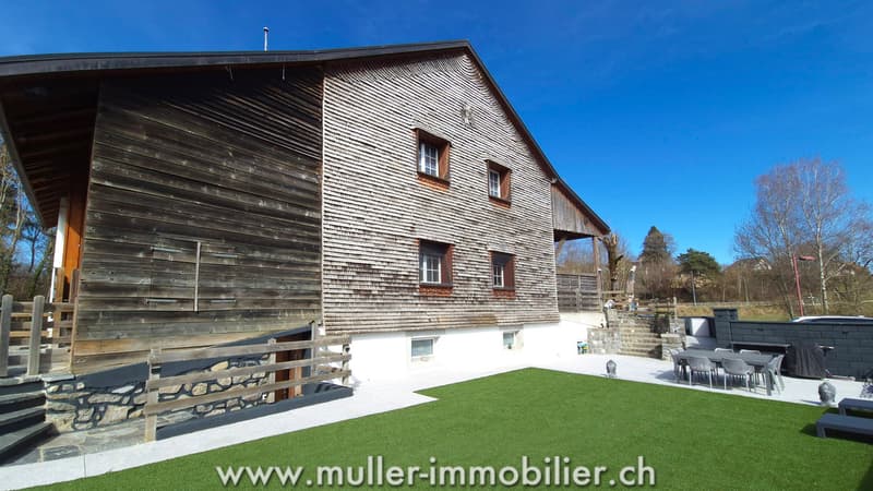 Appartement rénové avec jardin dans un ancien moulin, à Carrouge VD (9)
