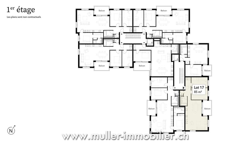 Comfortable 3.5 rooms with unobstructed view, 5 minutes from Romont (11)
