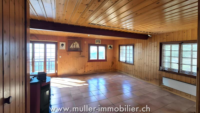 Chalet avec vue exceptionnelle sur parcelle constructible à Grandvaux (6)