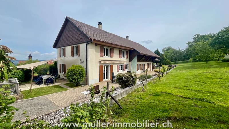 Authentic village house with 5.5 rooms in a green oasis of 1'884 m2 (1)