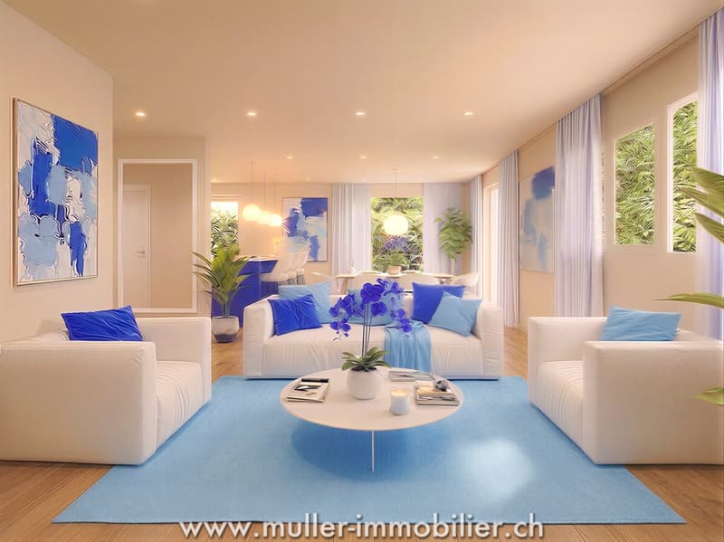 Villa mit Panoramablick in Aigle (2)