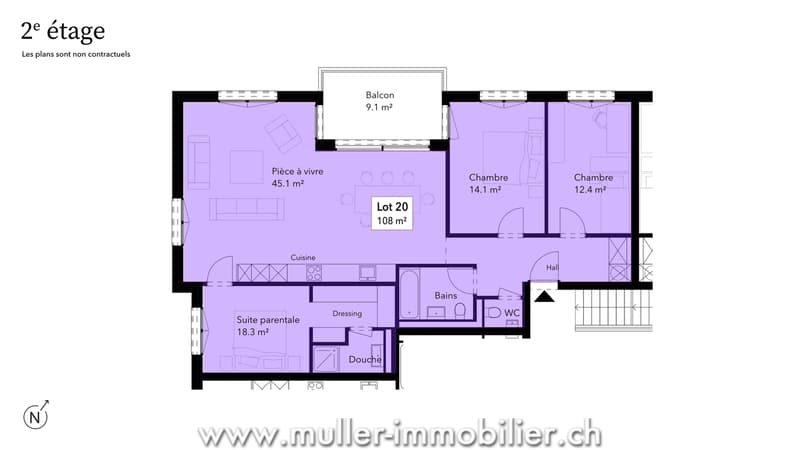Bel appartement lumineux avec balcon, financement avantageux ! (6)