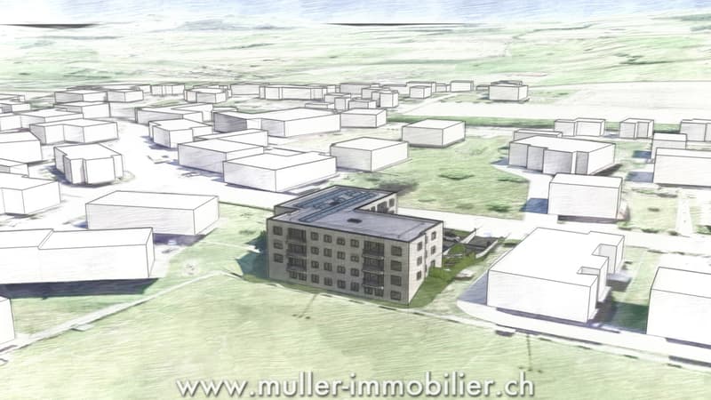 Studio neuf de 38 m² à 5 min de Romont dans le village de Siviriez (9)