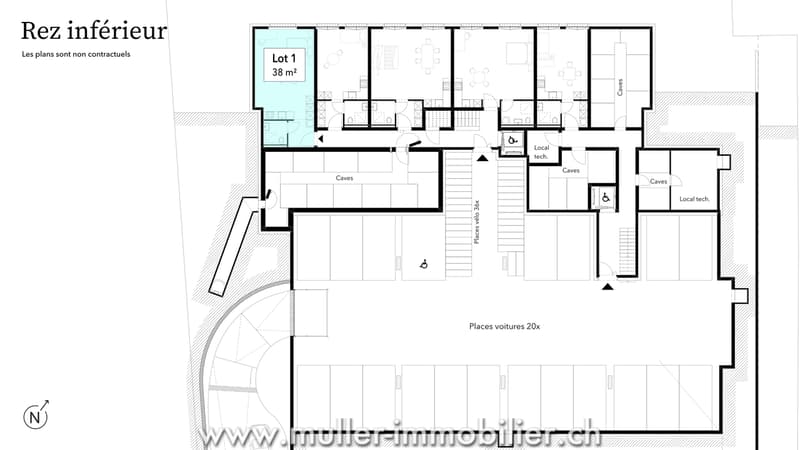 Studio neuf de 38 m² à 5 min de Romont dans le village de Siviriez (4)