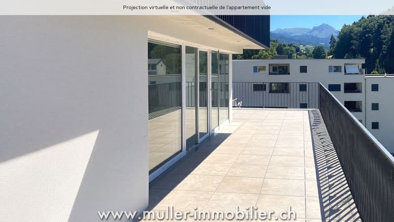 Sehr schönes Durchgangsappartement im Dorf Remaufens (5)