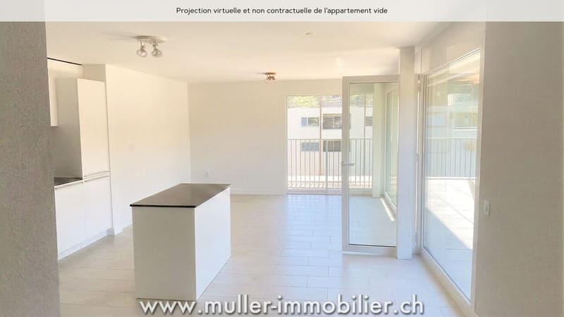 Sehr schönes Durchgangsappartement im Dorf Remaufens (3)