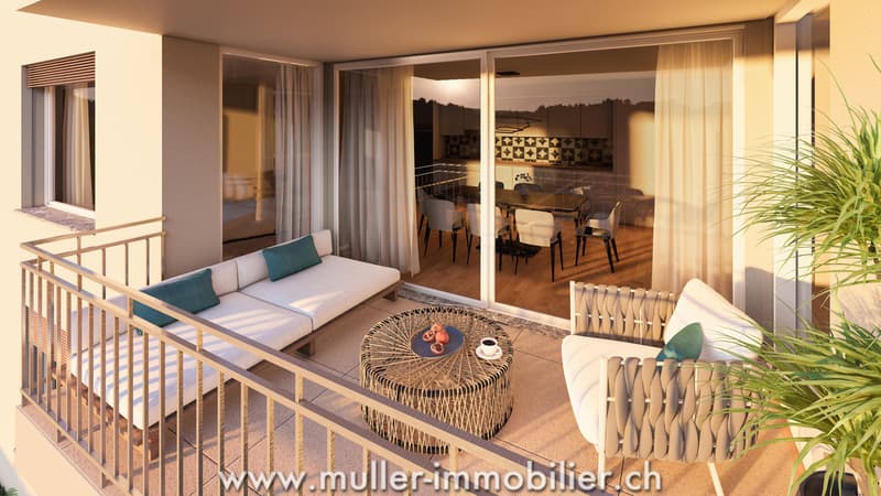 Schönes 3,5-Zimmer-Apartment mit Balkon auf dem Land (4)