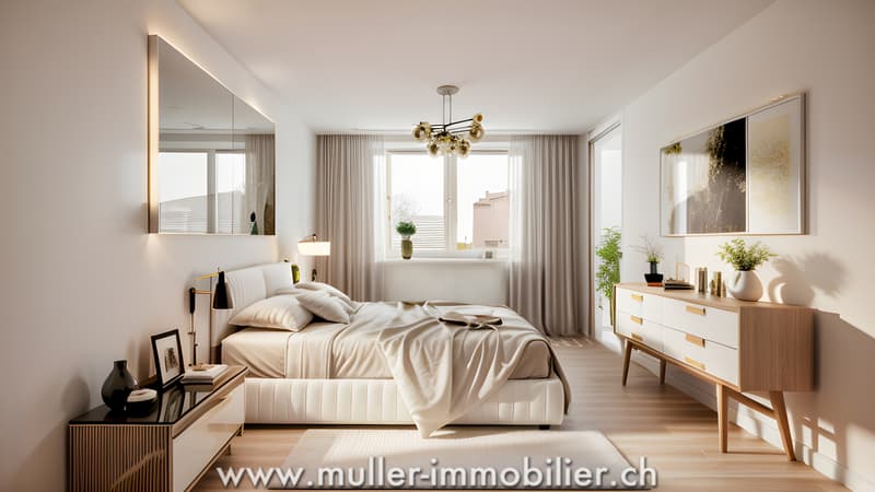 Schönes 3,5-Zimmer-Apartment mit Balkon auf dem Land (3)