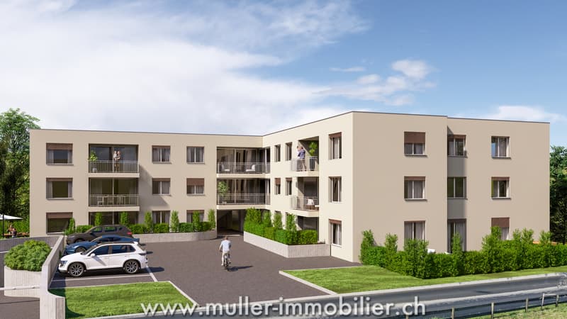 Ampio appartamento di 5,5 locali con terrazza e giardino, a 5 minuti da Romont (9)