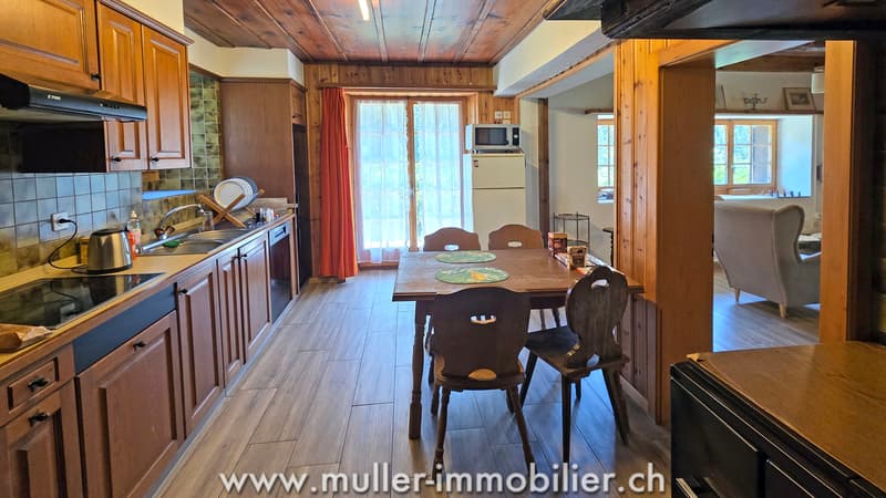 Spacieux chalet, vue sur les Dents du Midi à Champéry (5)