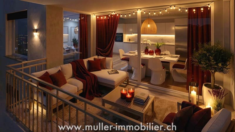 Superbe appartement 3,5 pièces avec balcon, vue nature à 4 min d'Ursy (4)