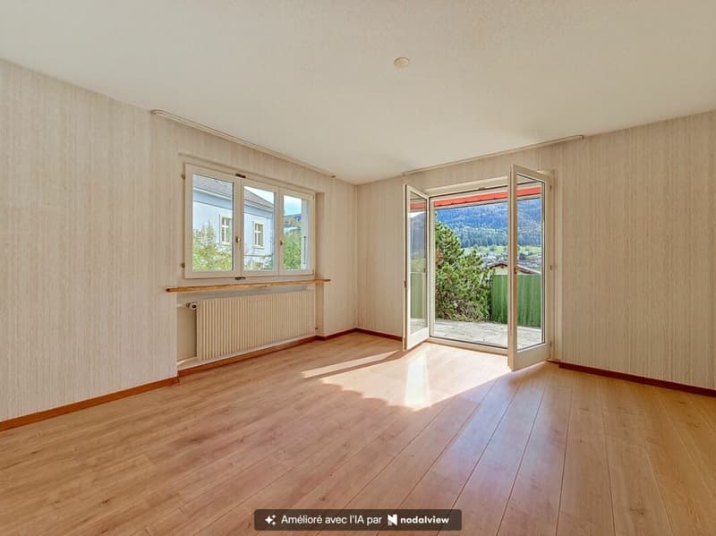 Idéalement située avec jardin et terrasse (4)