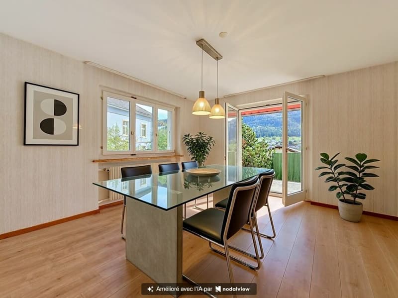 Idéalement située avec jardin et terrasse (5)