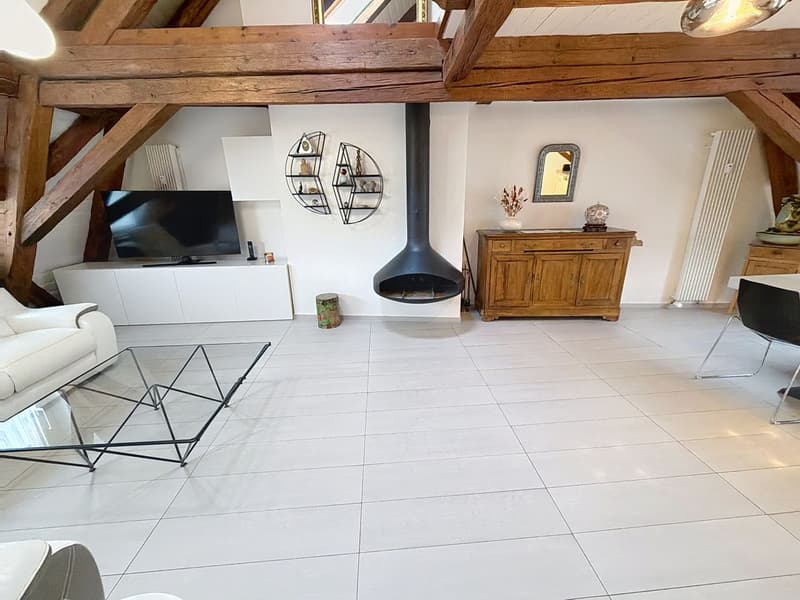 Magnificent apartment in the center of Peseux. Calm, serene, 2 steps from transportation, schools, and shops. (10)