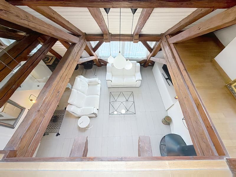 Magnificent apartment in the center of Peseux. Calm, serene, 2 steps from transportation, schools, and shops. (9)