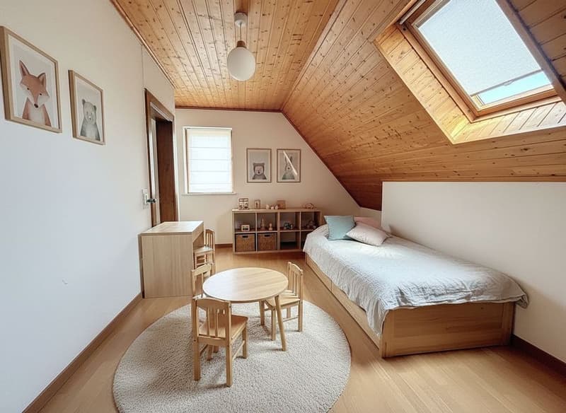 Detached house with 6.5 rooms (170 m2) + a 3-room apartment of 61m2, swimming pool and large garden - 10 minutes from Lausanne (8)