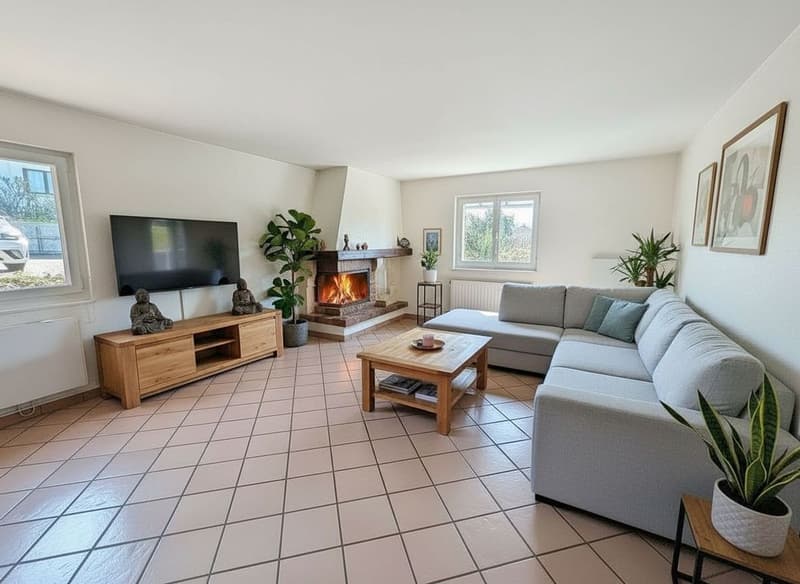 Detached house with 6.5 rooms (170 m2) + a 3-room apartment of 61m2, swimming pool and large garden - 10 minutes from Lausanne (3)