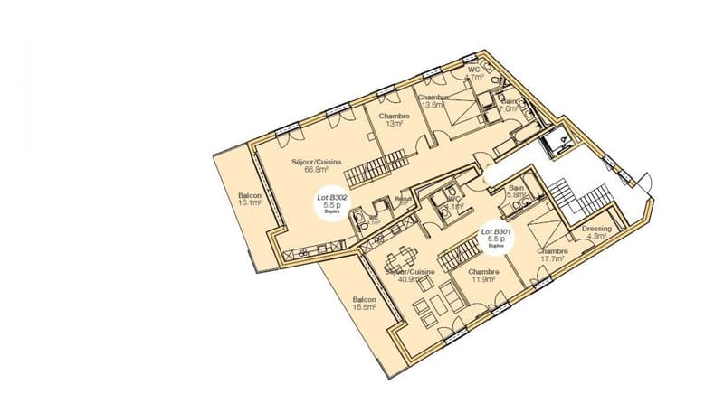Attico in duplex di eccezione nuovo 5,5 locali con ampio balcone e vista spettacolare sul Lago di Ginevra (7)