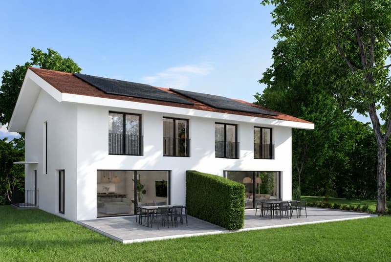 NEW SEMI-DETACHED VILLA 5.5 ROOMS - ABSOLUTE CALM, finishing according to your wishes (1)