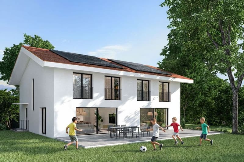 NEW SEMI-DETACHED VILLA 5.5 ROOMS - ABSOLUTE CALM, finishing according to your wishes (1)