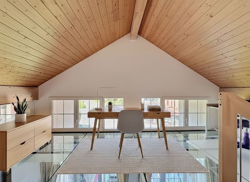 Bright duplex with generous volumes in the heart of Servion (11)