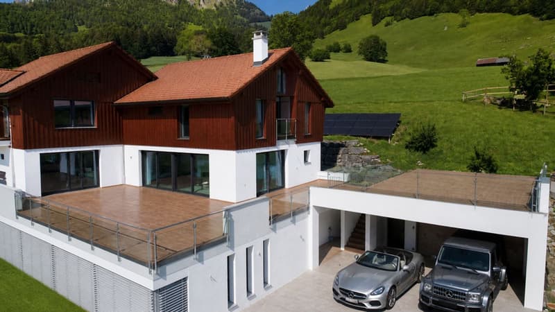 Außergewöhnliches Anwesen mit privatem Wellnessbereich und Panoramablick auf die Préalpen (4)