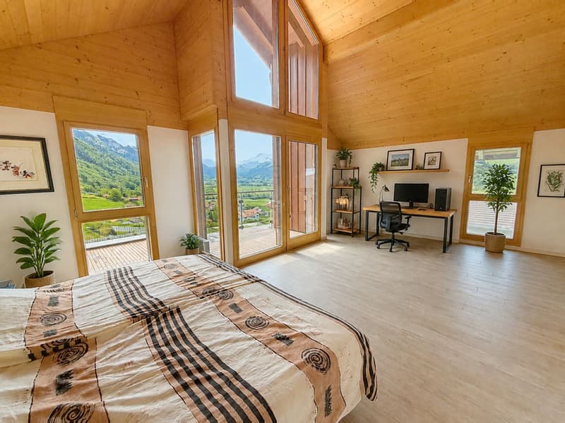 Außergewöhnliches Anwesen mit privatem Wellnessbereich und Panoramablick auf die Préalpen (13)