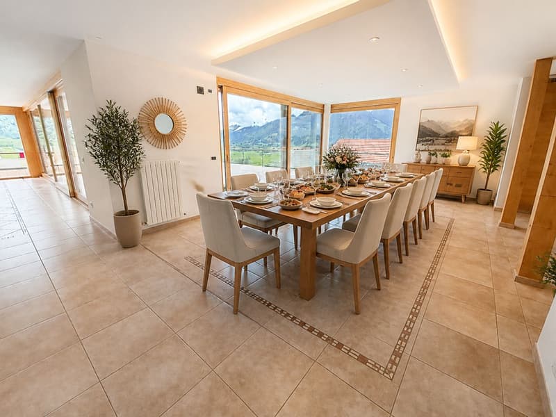 Außergewöhnliches Anwesen mit privatem Wellnessbereich und Panoramablick auf die Préalpen (9)