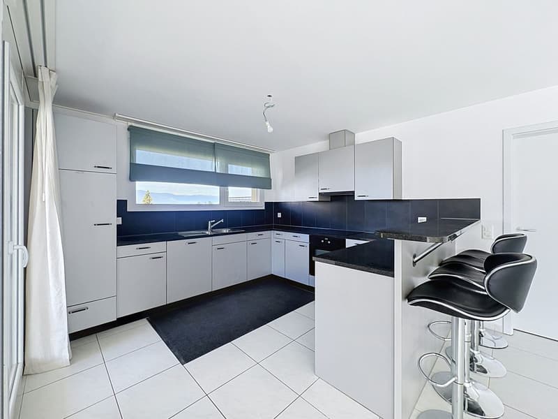 Lumière, espace et belle échappée sur le lac : un appartement rénové au dernier étage (6)