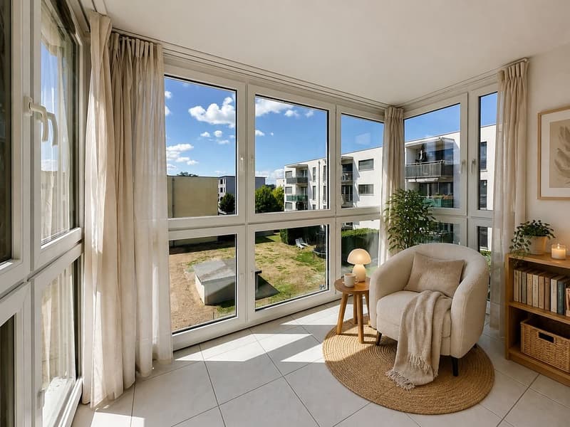 Lumière, espace et belle échappée sur le lac : un appartement rénové au dernier étage (5)